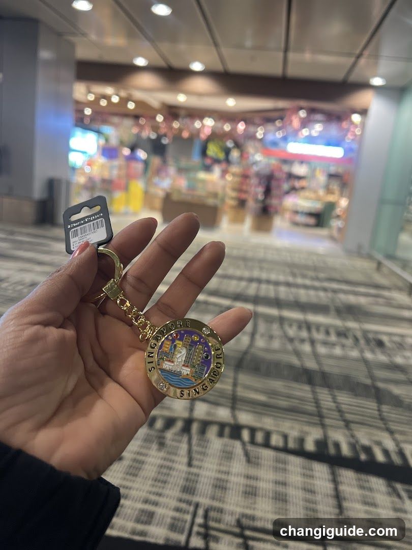 Singapore Keychain in Airport Terminal