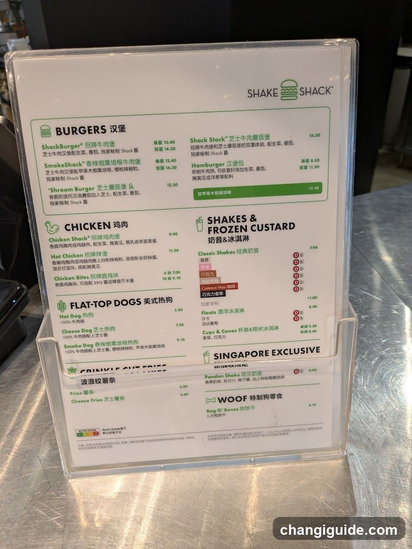Shake Shack Menu Board