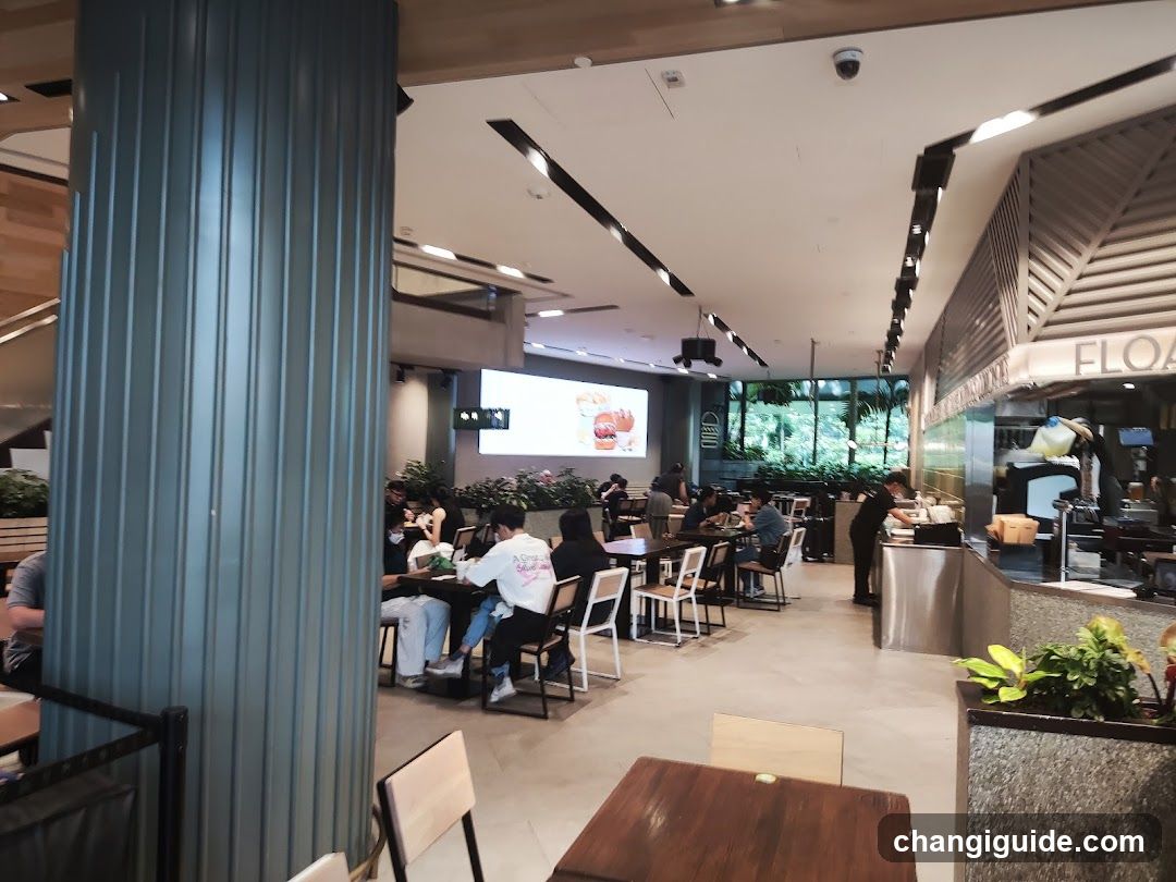 Interior of a modern café or restaurant