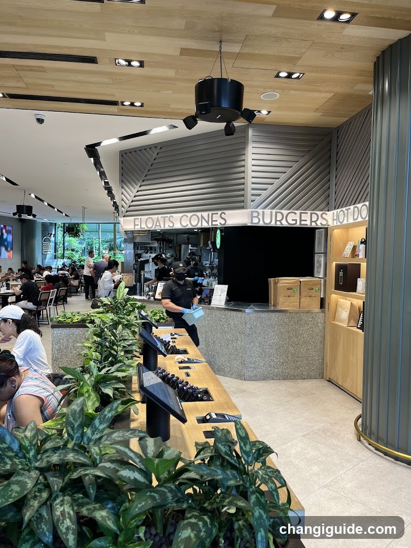 Starbucks Interior with Counter and Staff