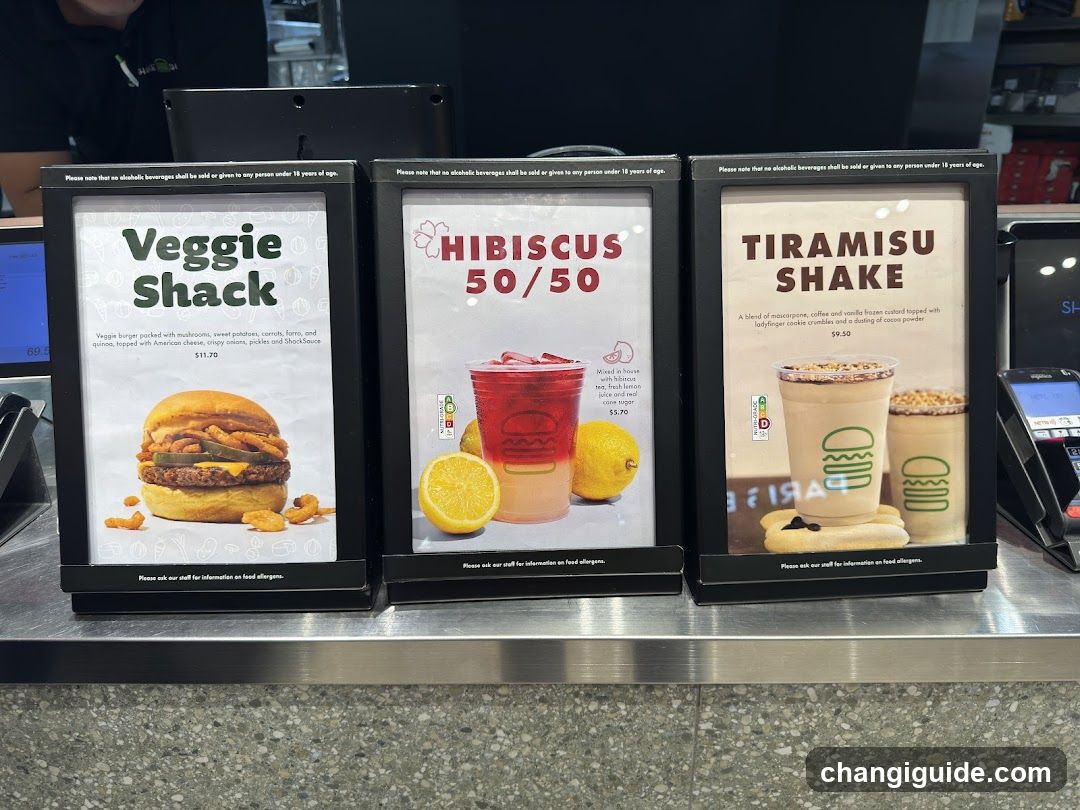 Shake Shack Menu Display