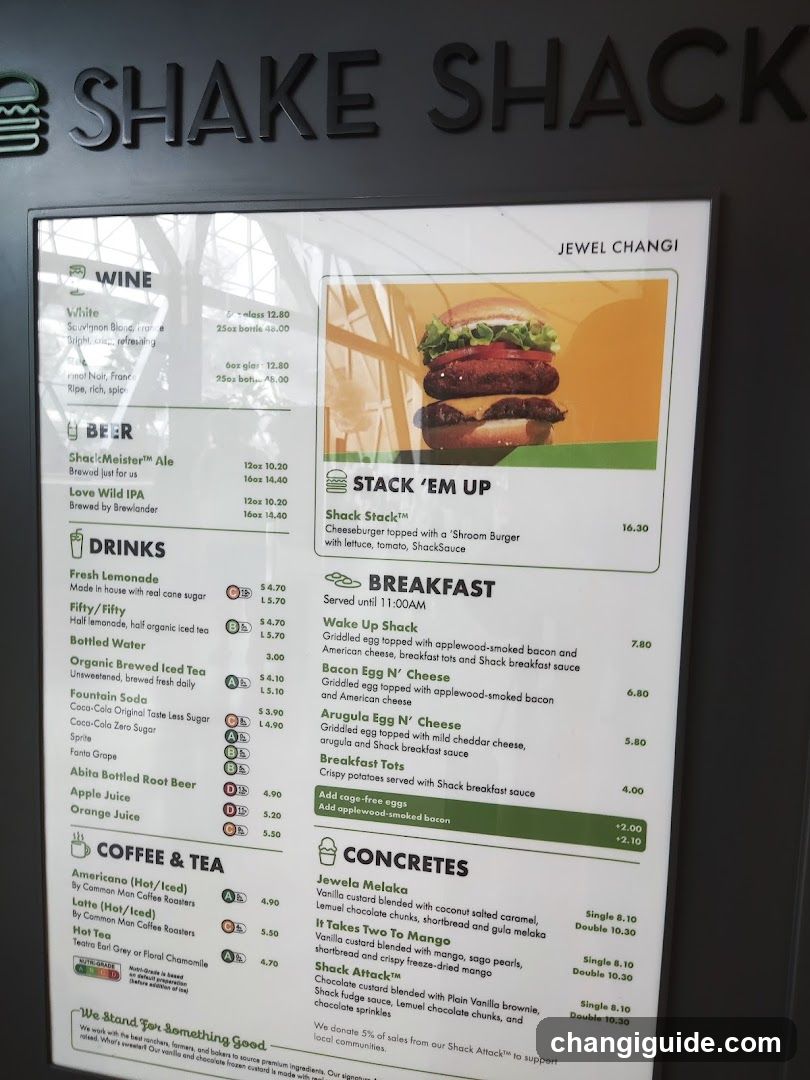 Shake Shack Menu Board