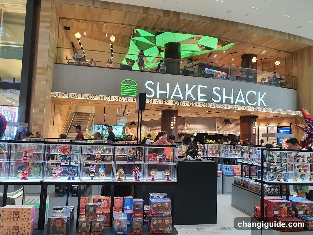 Shake Shack Store Interior with Merchandise Display
