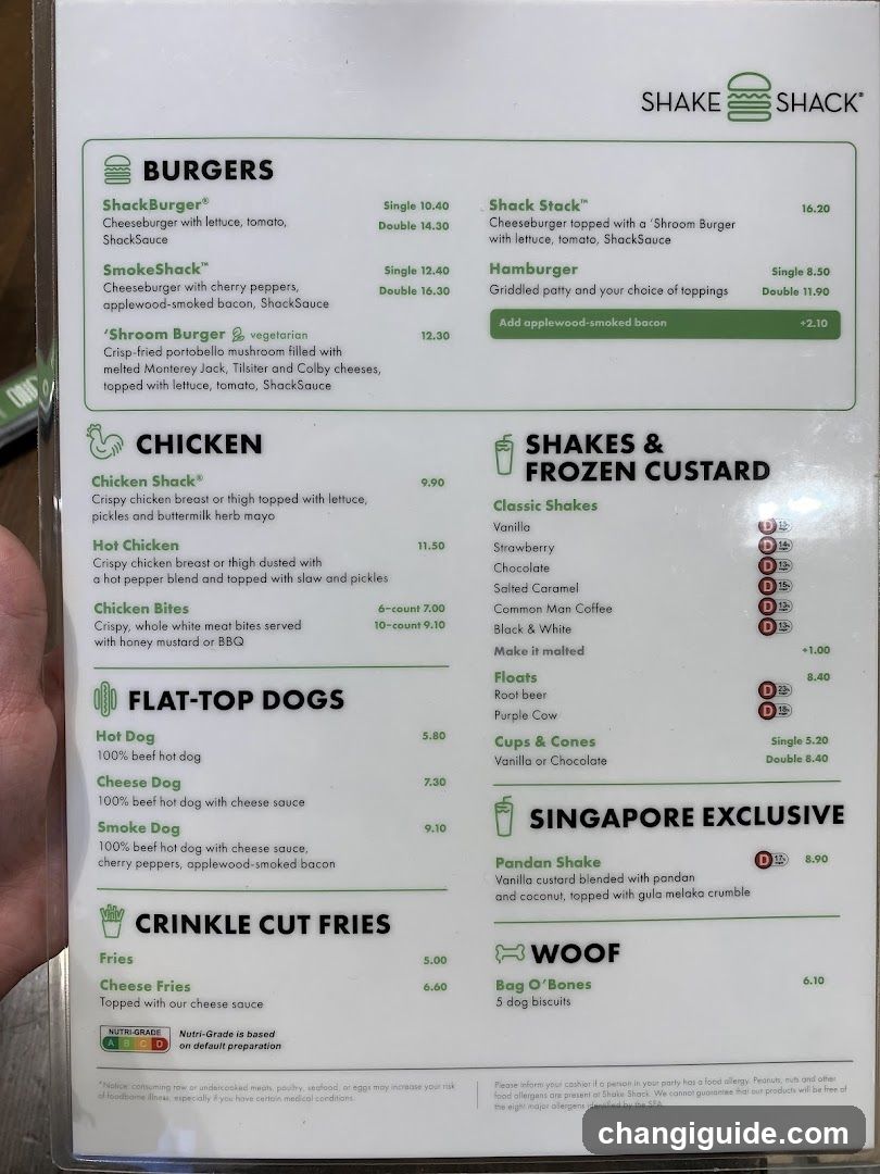 Shake Shack Menu
