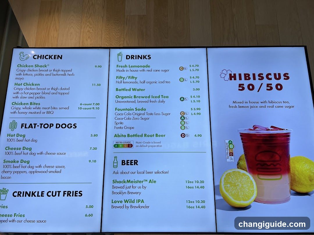 Hibiscus 50/50 Menu Board
