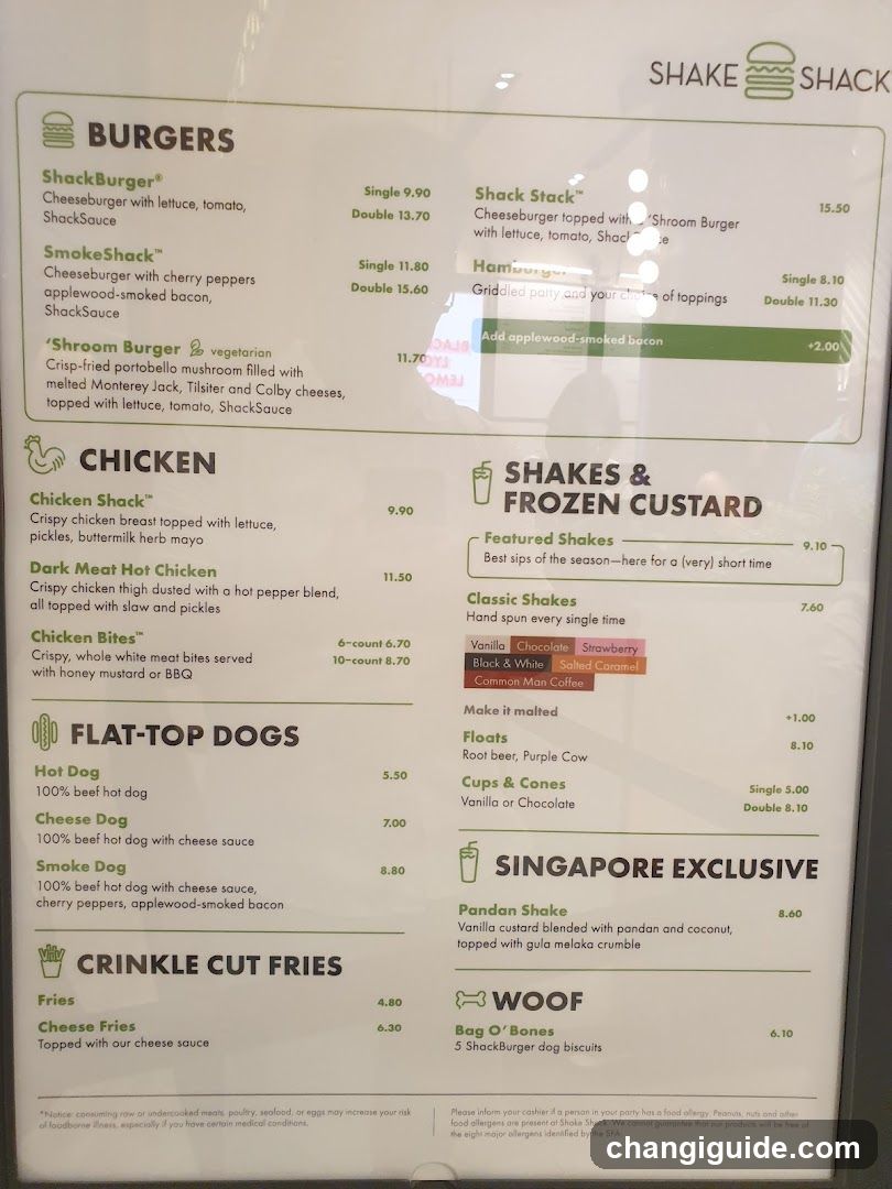 Shake Shack Menu Board