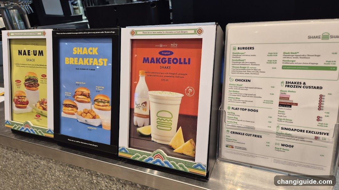 Shake Shack Menu Display