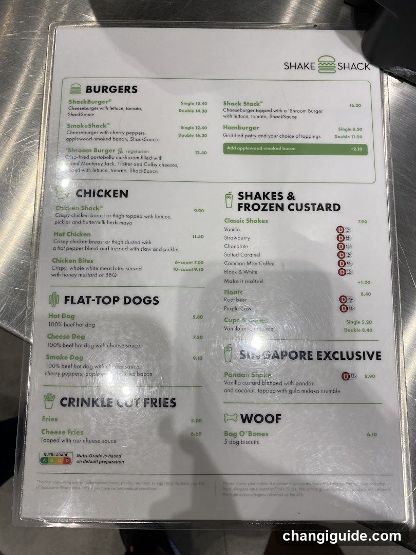 Shake Shack Menu