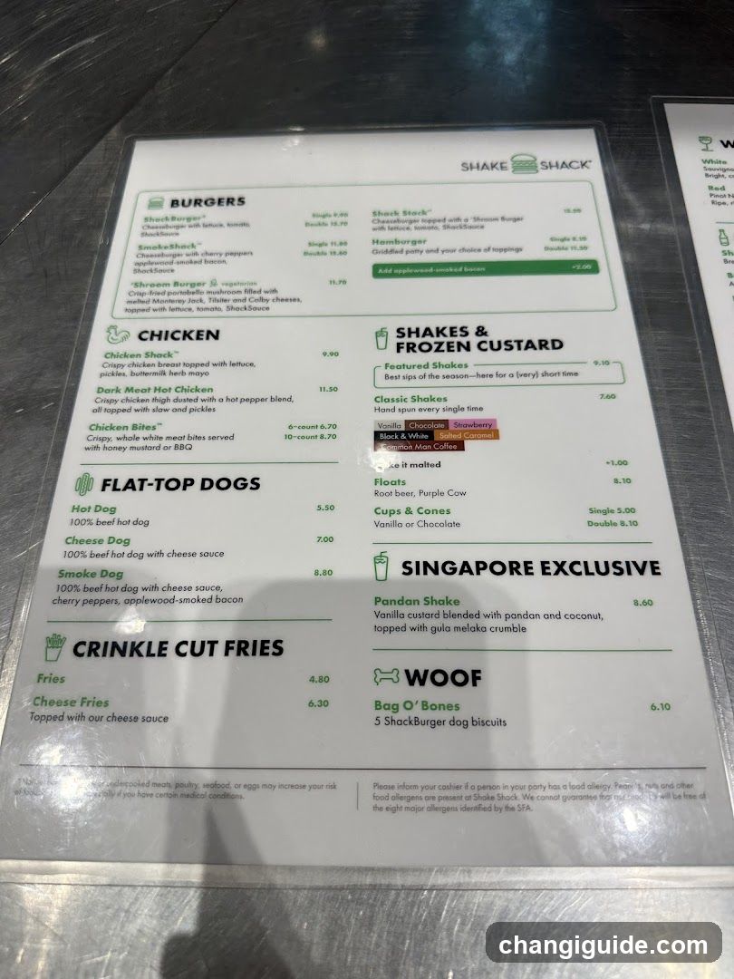Shake Shack Menu