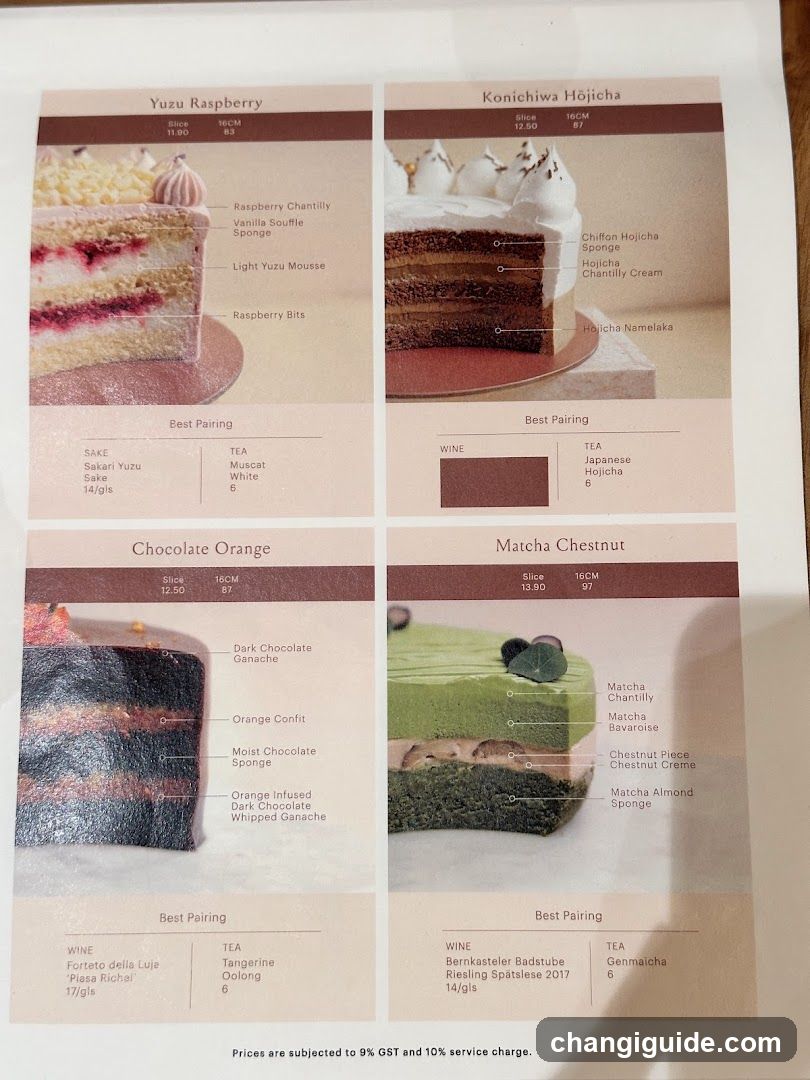 Dessert and Tea Pairing Menu