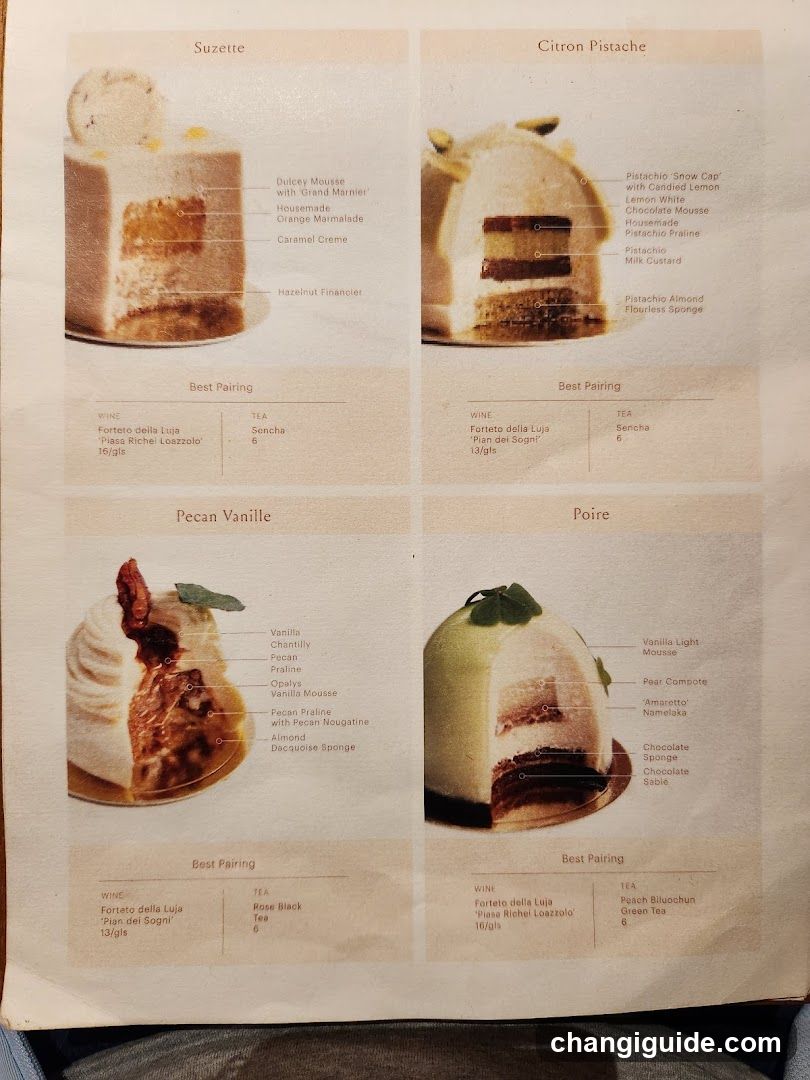 Dessert Menu