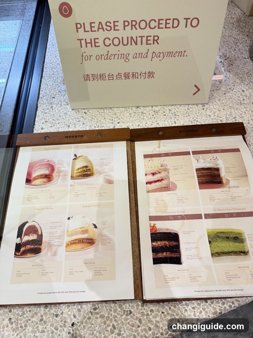 Nesuto Dessert Menu
