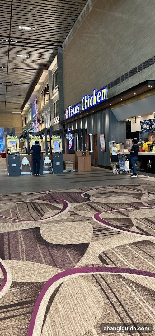 Food Court Interior with Texas Chicken Storefront