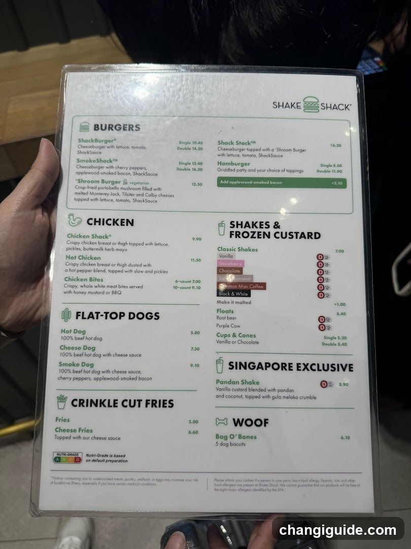 Shake Shack Menu