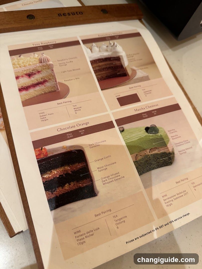 Dessert Menu