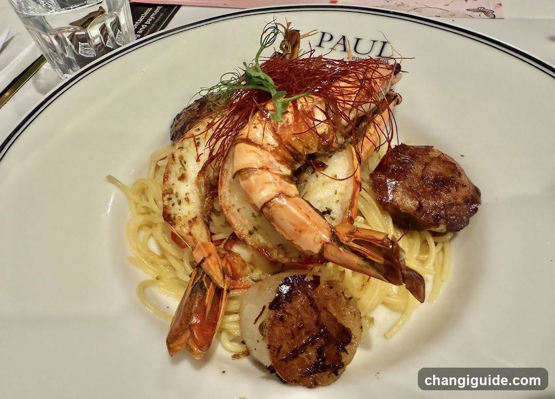 Shrimp Pasta with Scallops and Sausage