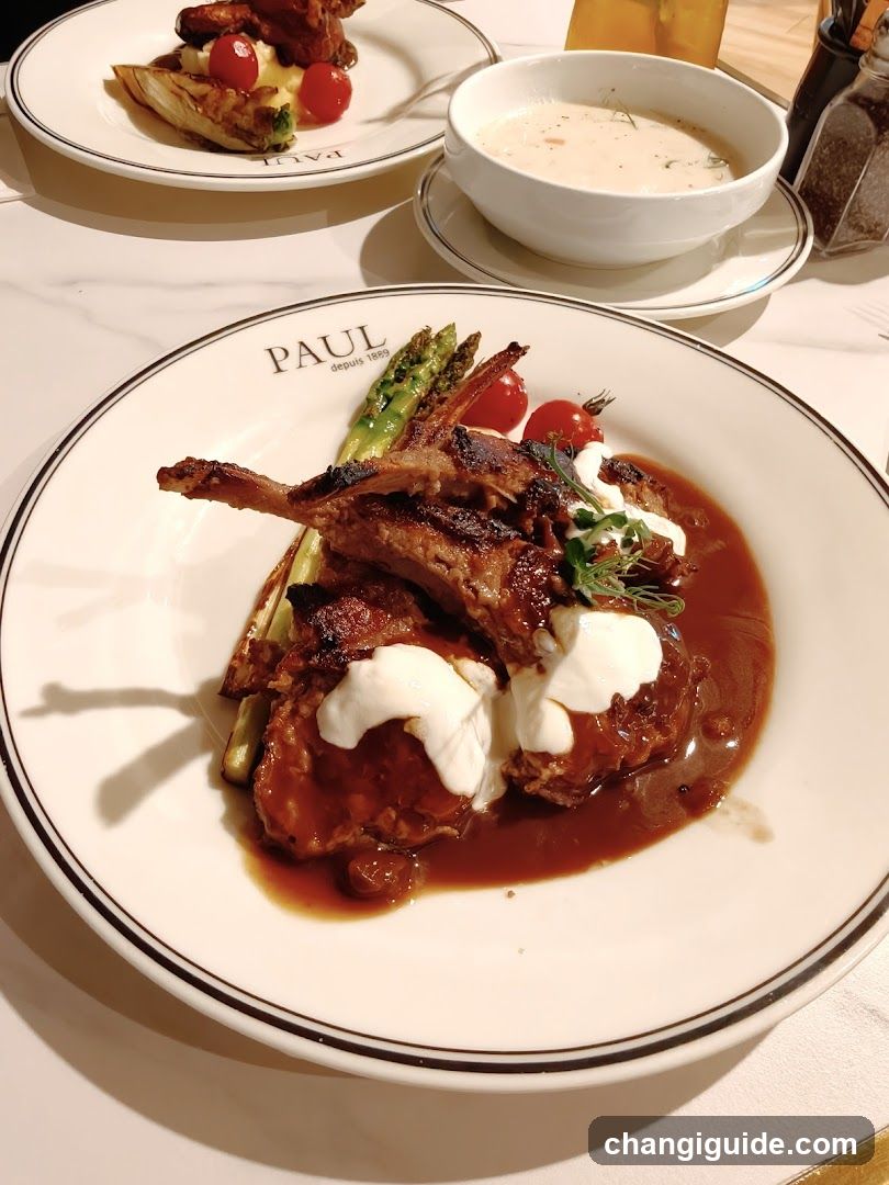 Lamb with Asparagus and Sauce