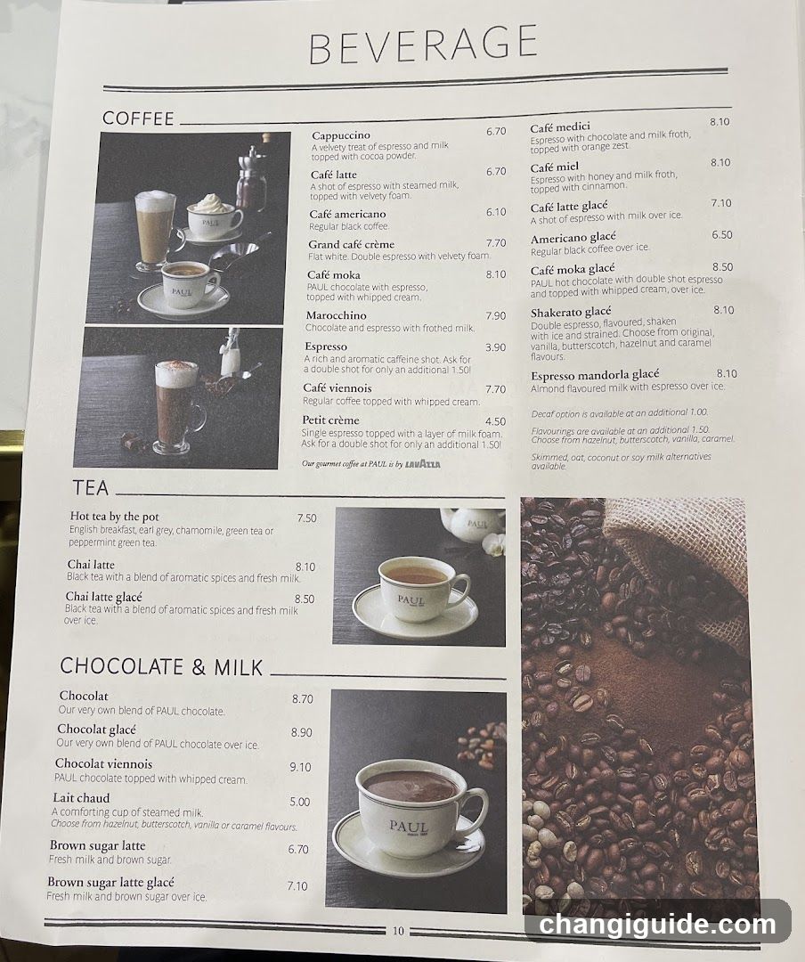 Beverage Menu