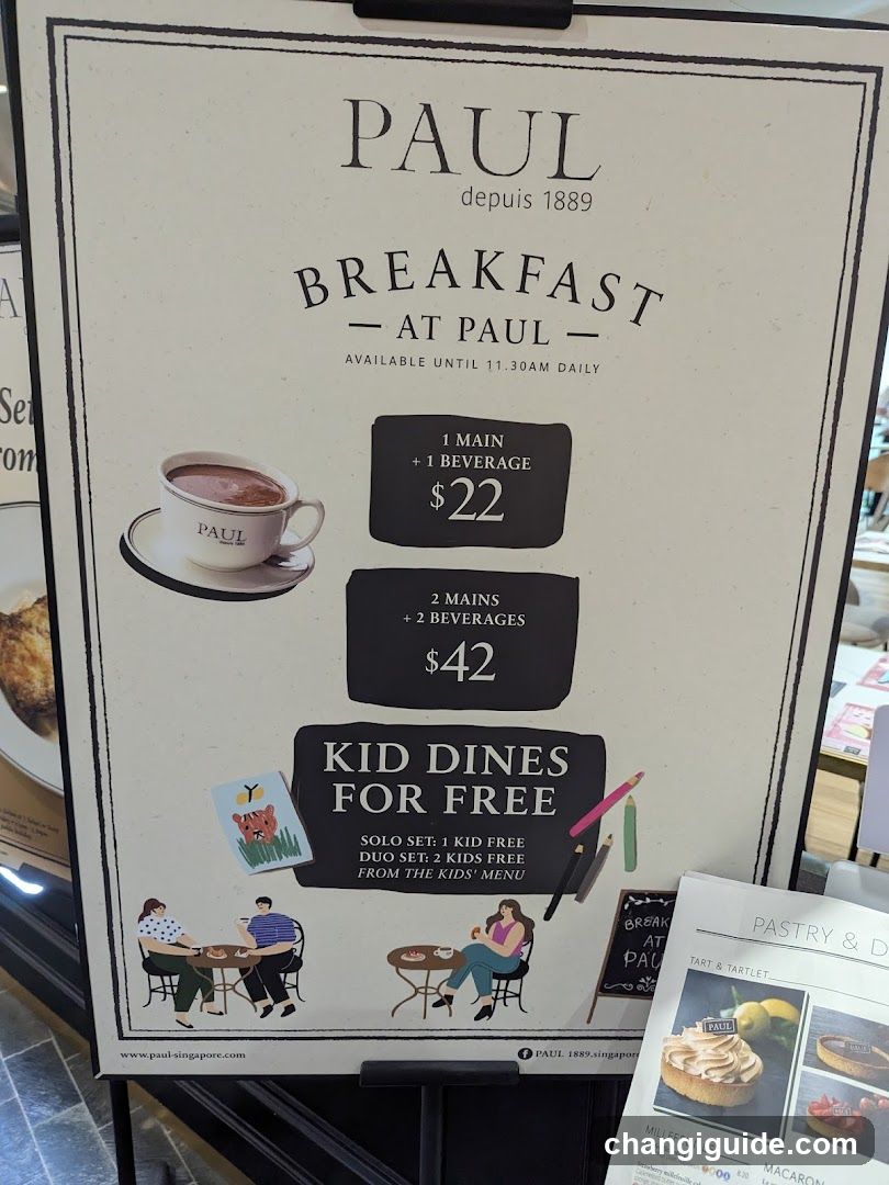 Paul's Breakfast Menu