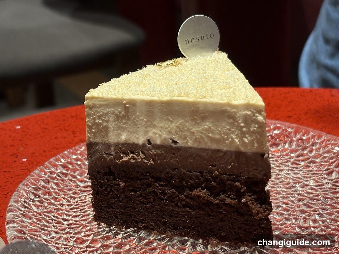 Layered Chocolate Cake Slice