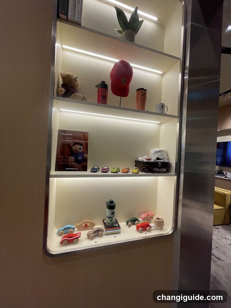 Shelved Display with Merchandise and Decor