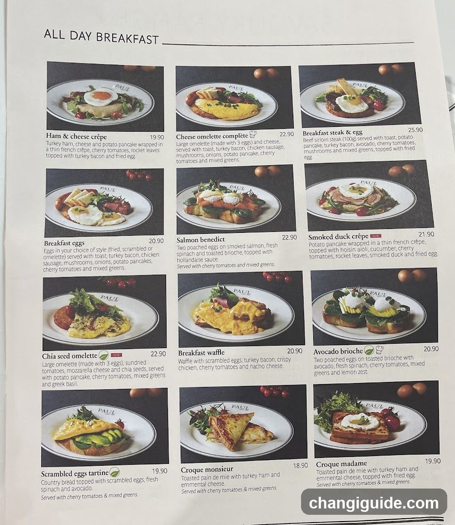 All Day Breakfast Menu