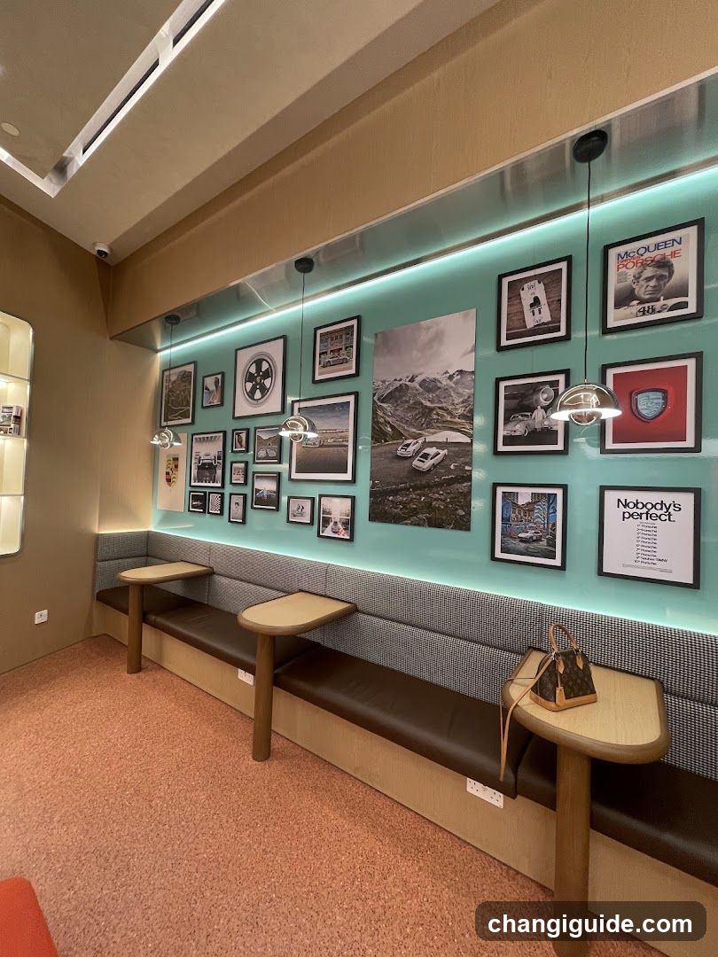 Interior Gallery Wall with Seating Area