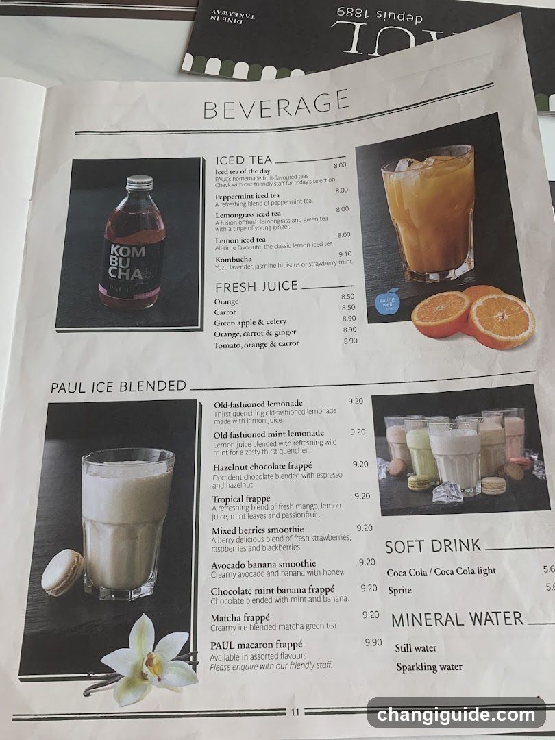 Beverage Menu Page