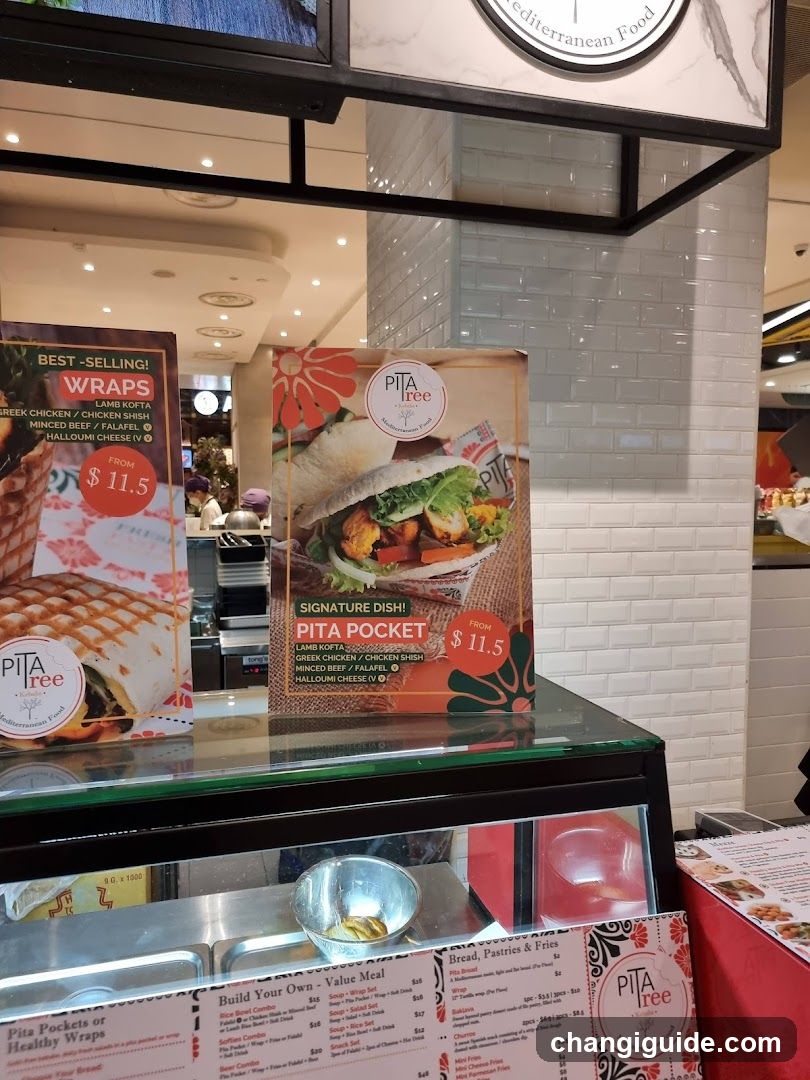 Pita Free Food Stall Display