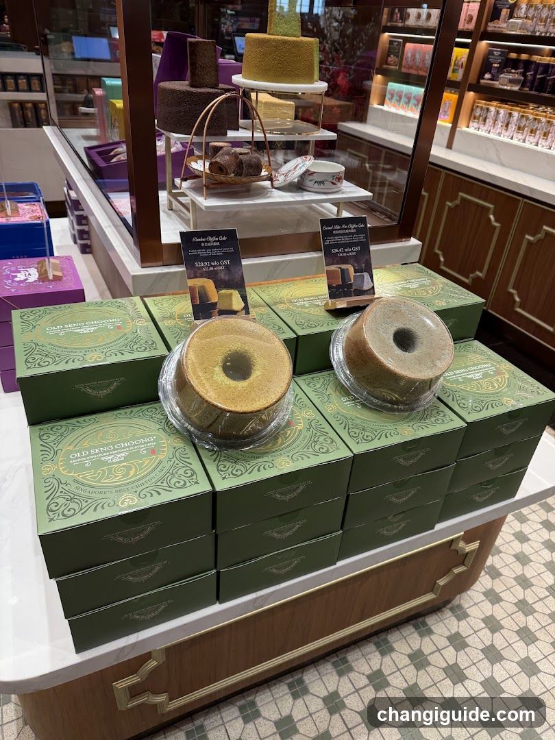 Cake Display in Store