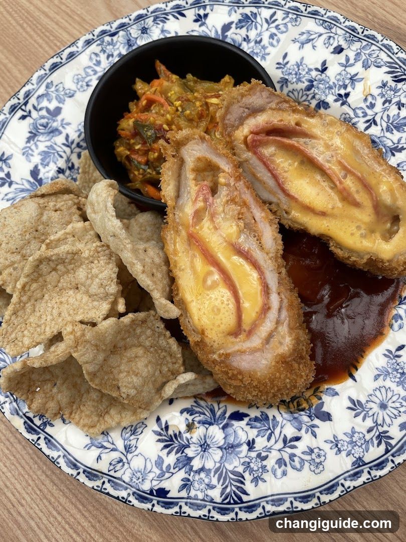 Crispy Chicken Roll with Chips and Sides