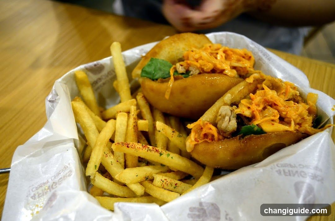 Food Basket with Fries and Sandwiches