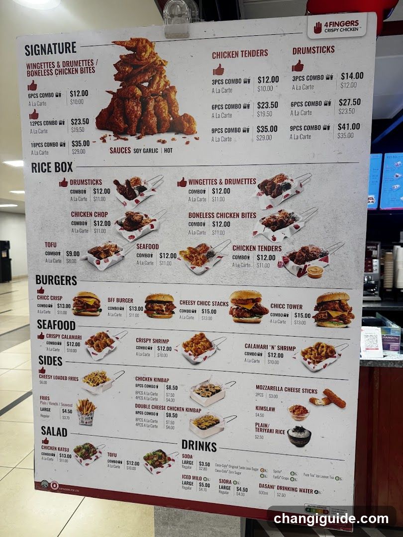 4 Fingers Crispy Chicken Menu