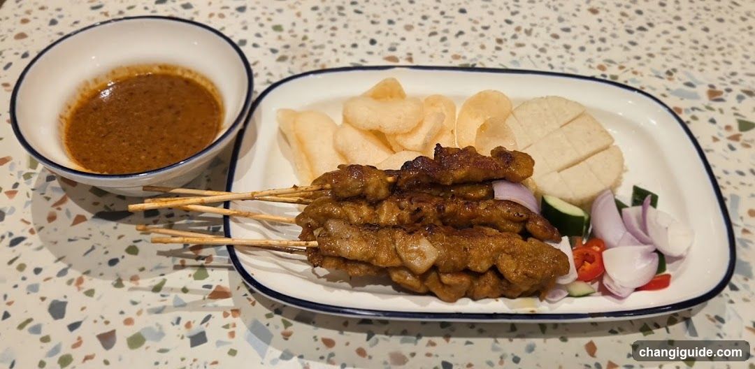 Satay Skewers with Side Dishes