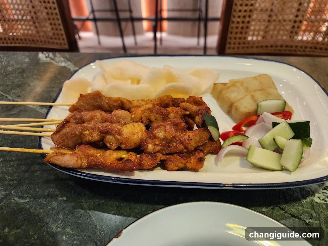 Sambal Chicken Satay with Side Dishes
