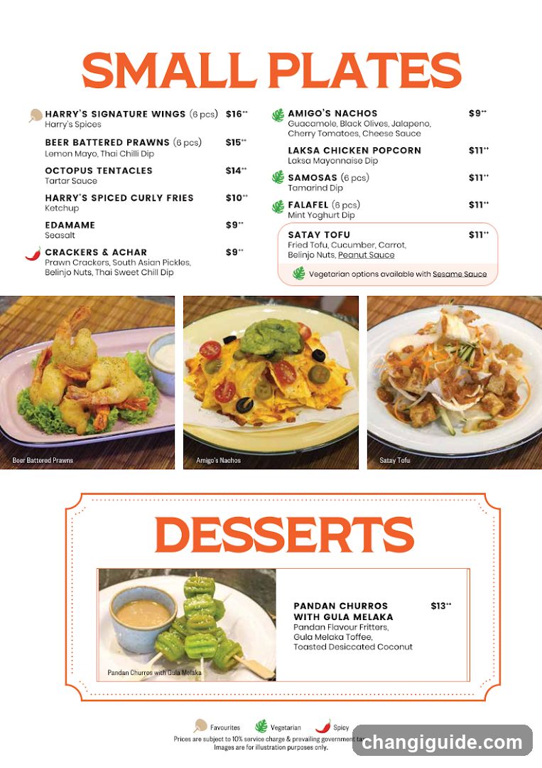 Small Plates and Desserts Menu