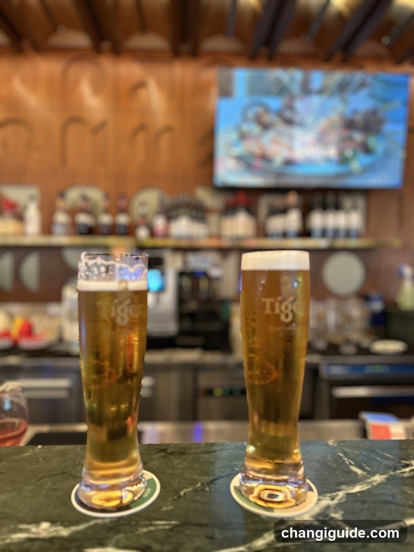 Beer at the bar
