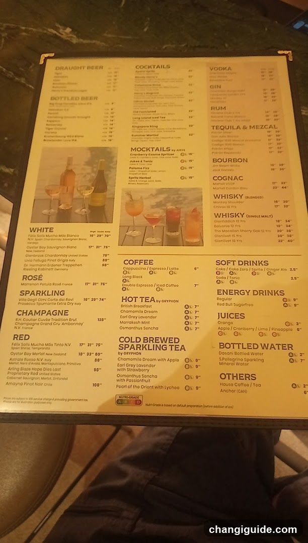 Bar Menu