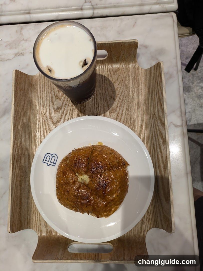 Coffee and Pastry on Tray