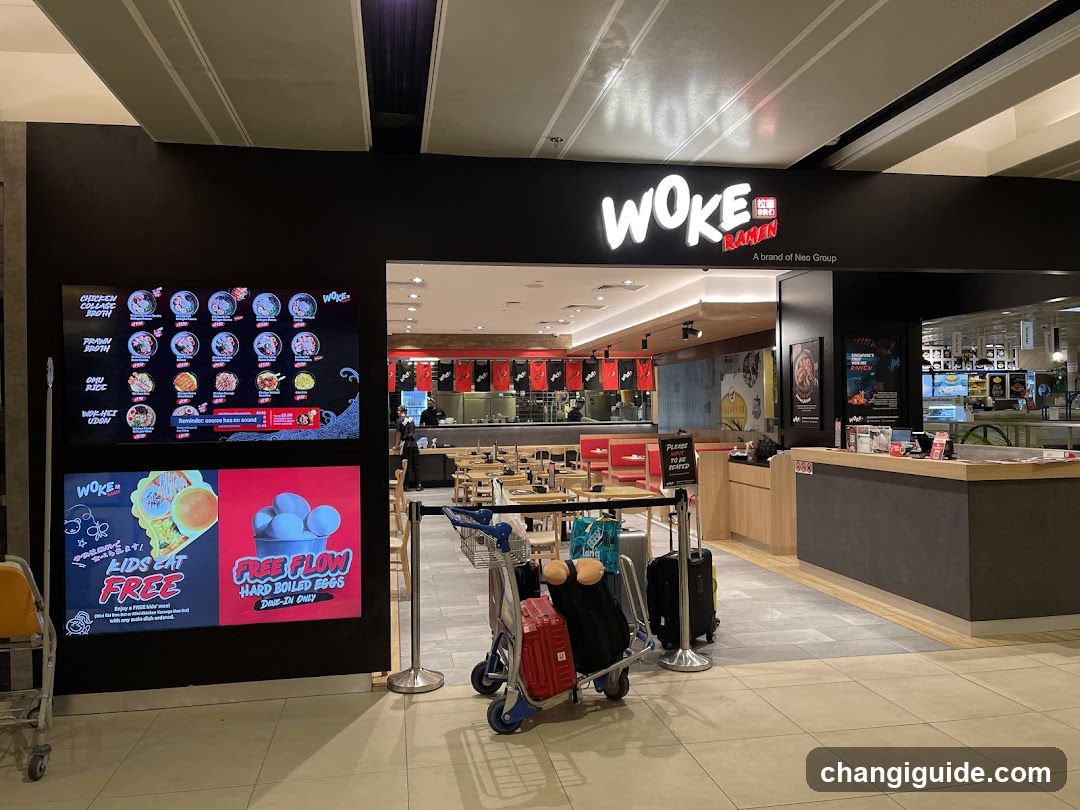 Woke Ramen Store Interior and Exterior View