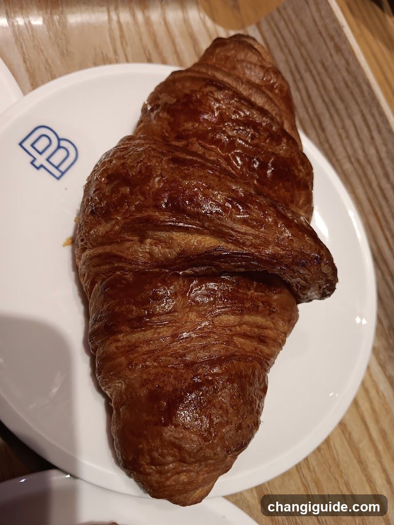 Croissant on Plate