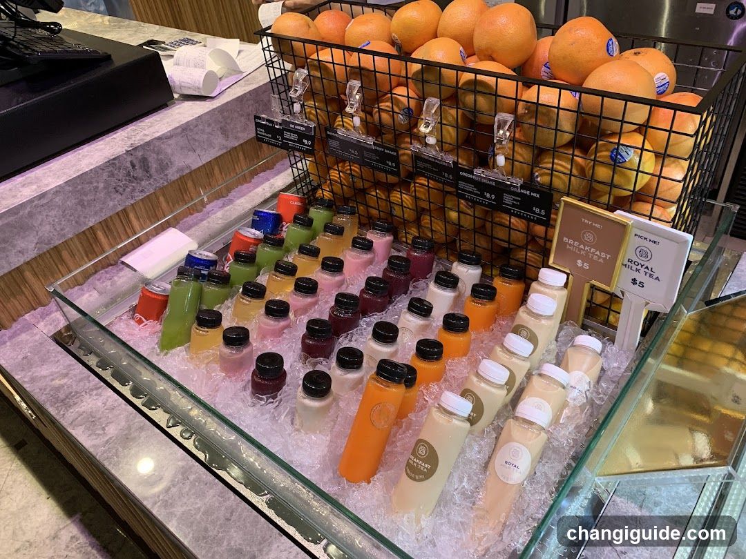 Breakfast Juice Bar Display