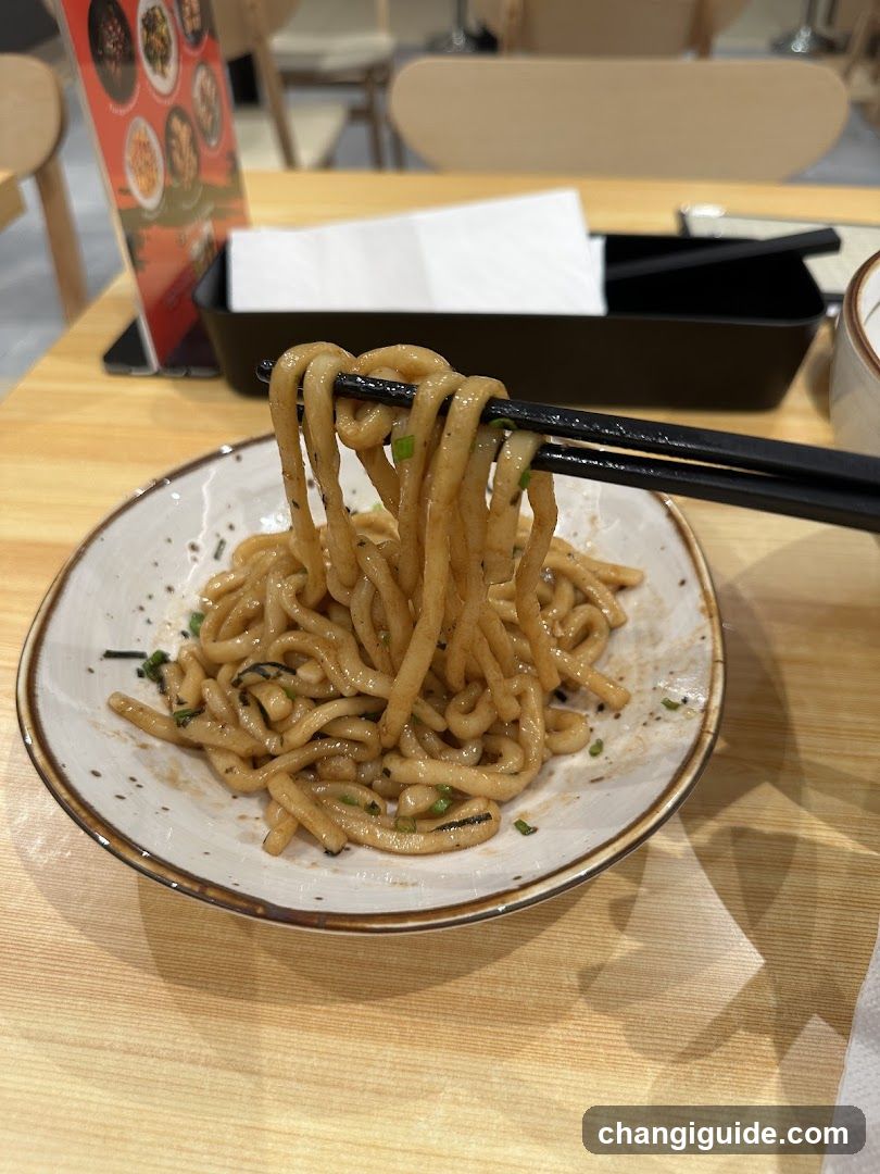 Noodle Dish with Chopsticks