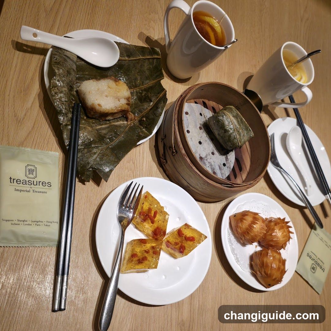 Dim Sum Spread with Treasures Branding