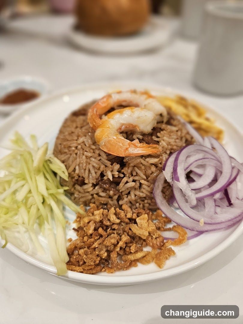 Shrimp Fried Rice with Garnishes