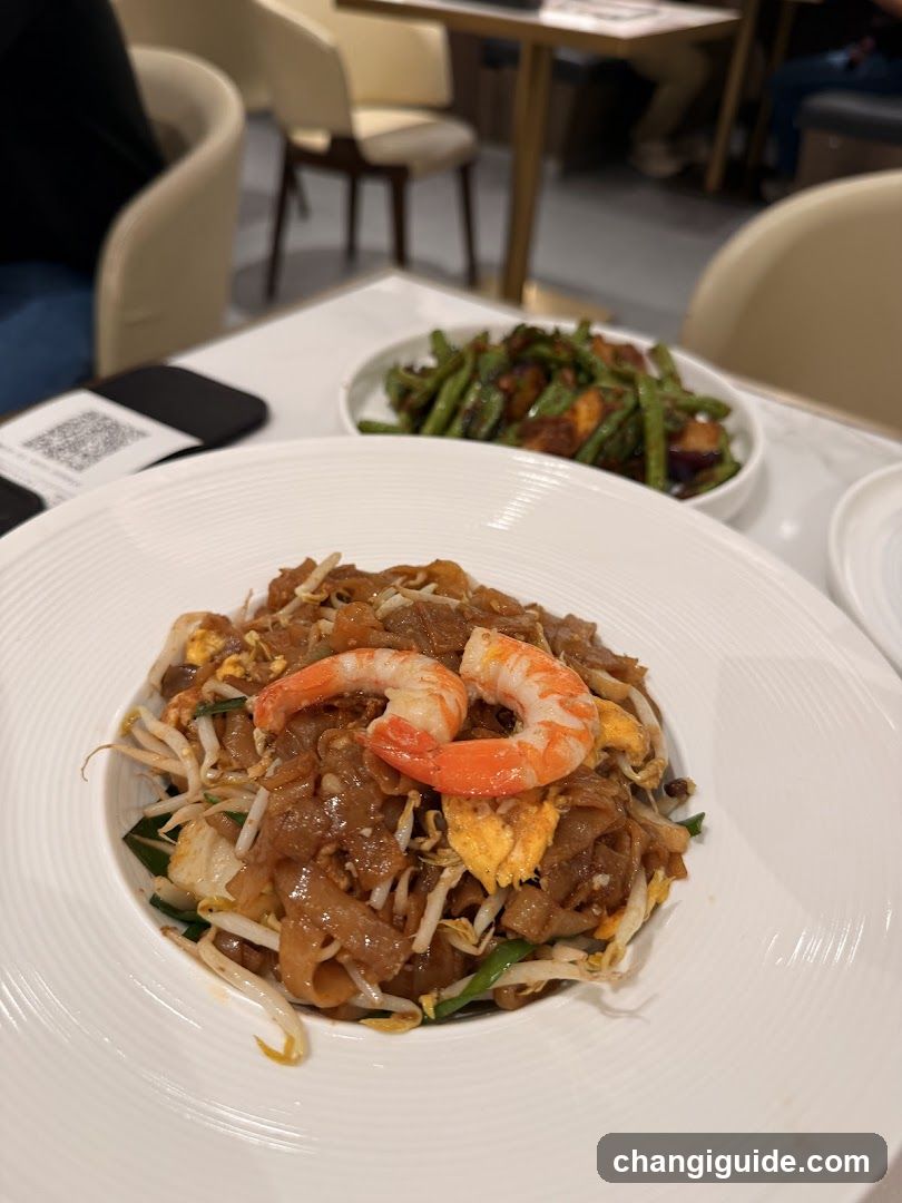 Pad Thai with Shrimp and Stir-fried Vegetables