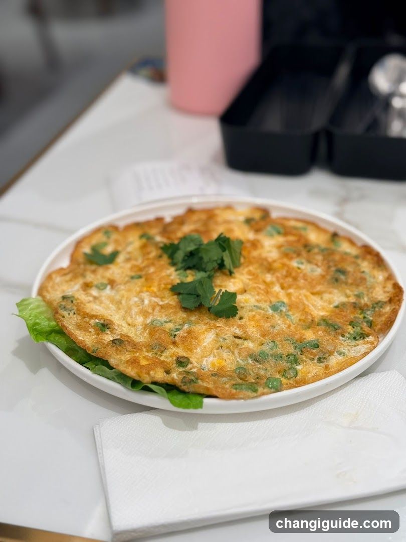 Scrambled Egg Dish with Cilantro