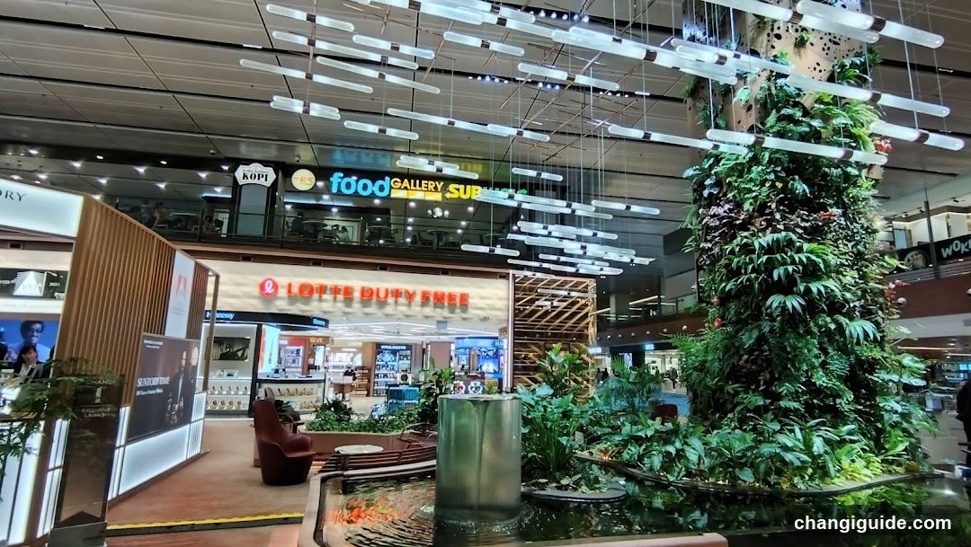 Shopping Mall Interior with Lotte Duty Free and Food Gallery