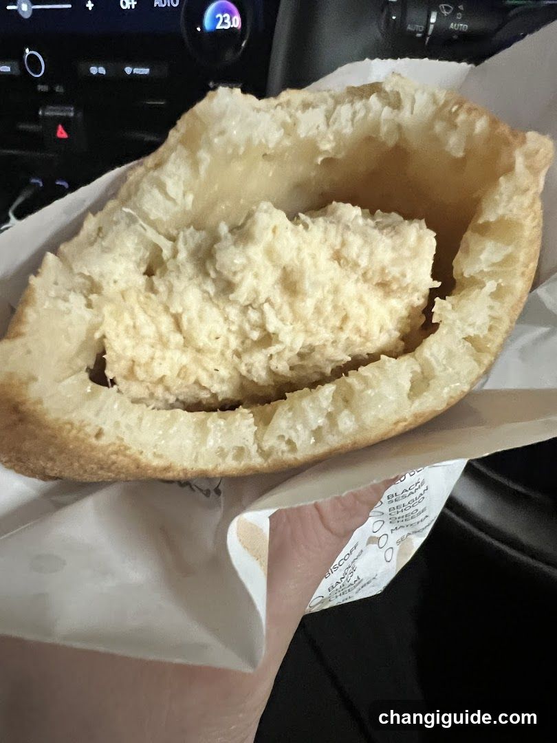 Baked Food Item in Car Interior