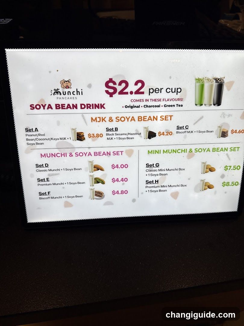 Munchi Pancakes Menu Board